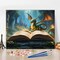 Paint by Numbers Kit for Adults – Mysterious Open Book & Dragon Canvas, Beginner Friendly, 16x20 inch, Oil Painting Style, Home Decor (Cute Dragon)